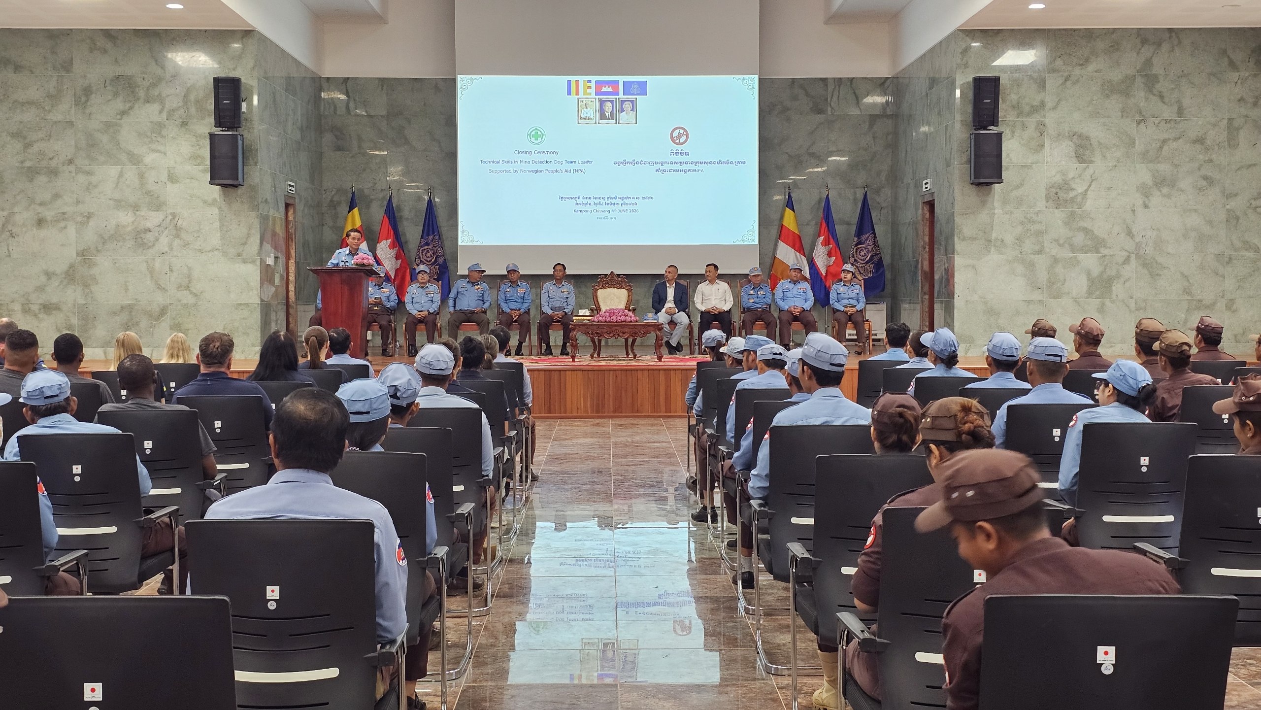 Closing Ceremony of the Technical Skills Training Course for Mine/UXO Dog Team Leaders
